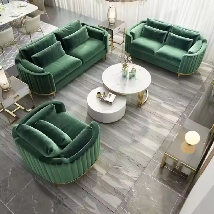 Italian luxury sofa set