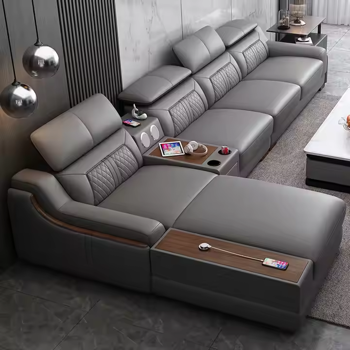 Genuine leather sofa